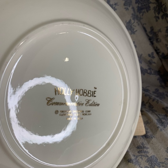 VTG Christmas 1972 Holly Hobbie 10" American Greetings Commemorative Plate - Picture 7 of 9